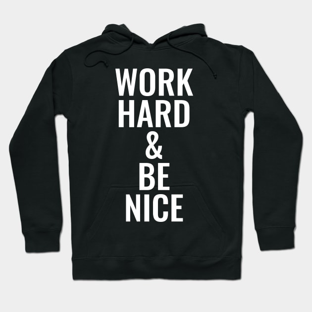 Michael Franti - Work Hard & Be Nice Hoodie by DLEVO